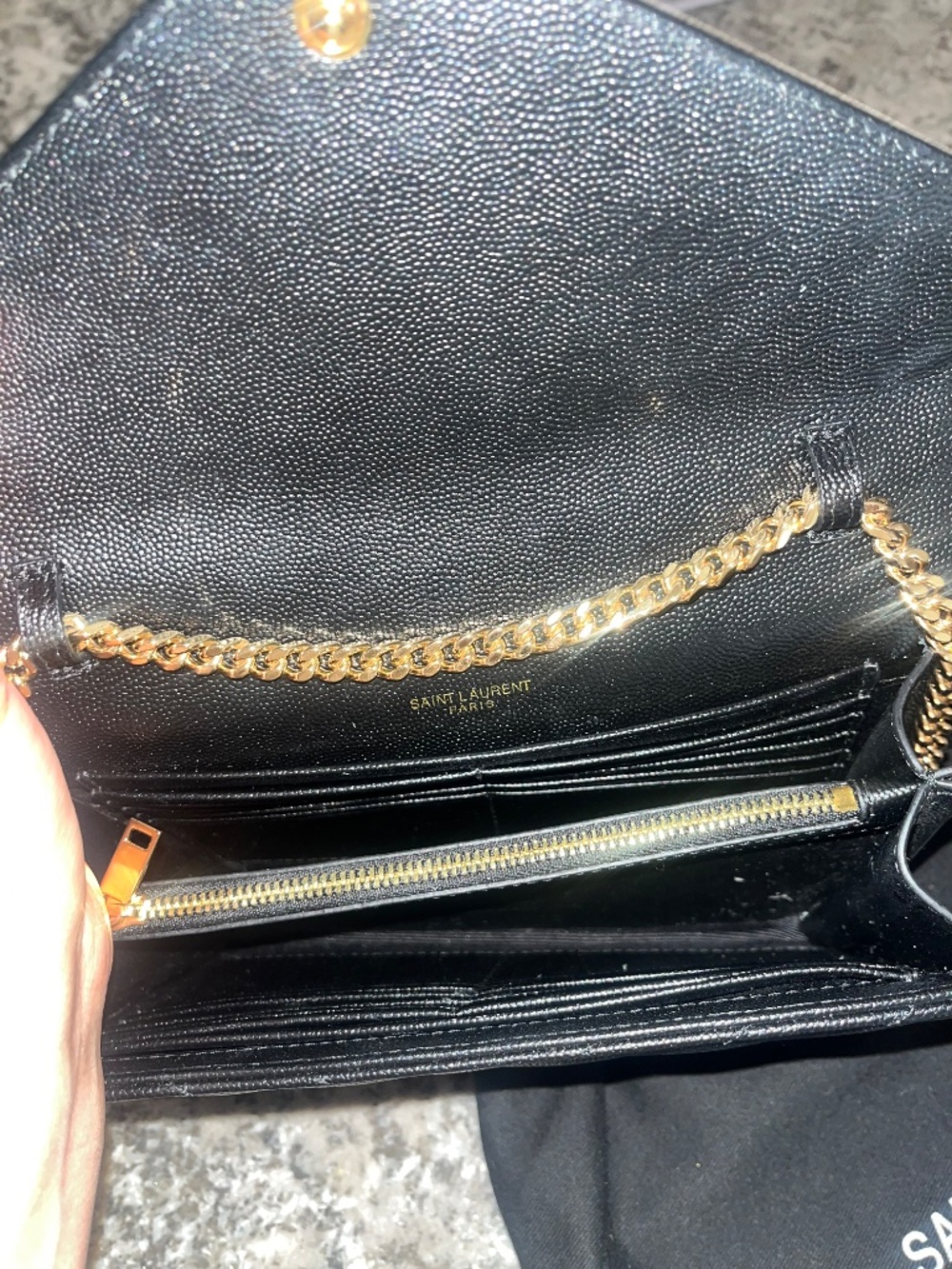 YSL BLACK CROSSBODY BAG - Picture 7 of 12